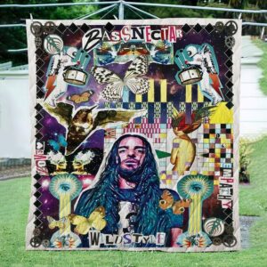 Hippie Wild Style 3D Quilt  Quilt